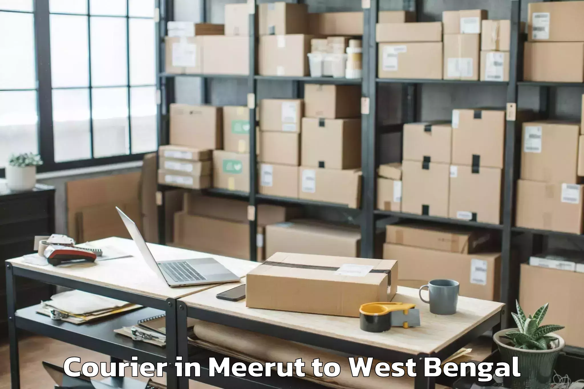 Trusted Meerut to Kharibari Courier